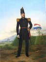 Officer of the K.N.I.L., oil on canvass, 1849, unknown artist; source: Tropenmuseum of the Royal Tropical Institute (KIT) Amsterdam, 959-1, wikimedia commons, http://commons.wikimedia.org/wiki/File:COLLECTIE_TROPENMUSEUM_Olieverfschildering_voorstellend_een_officier_van_het_K.N.I.L._TMnr_959-1.jpg. Creative Commons Attribution-Share Alike 3.0 Unported license.