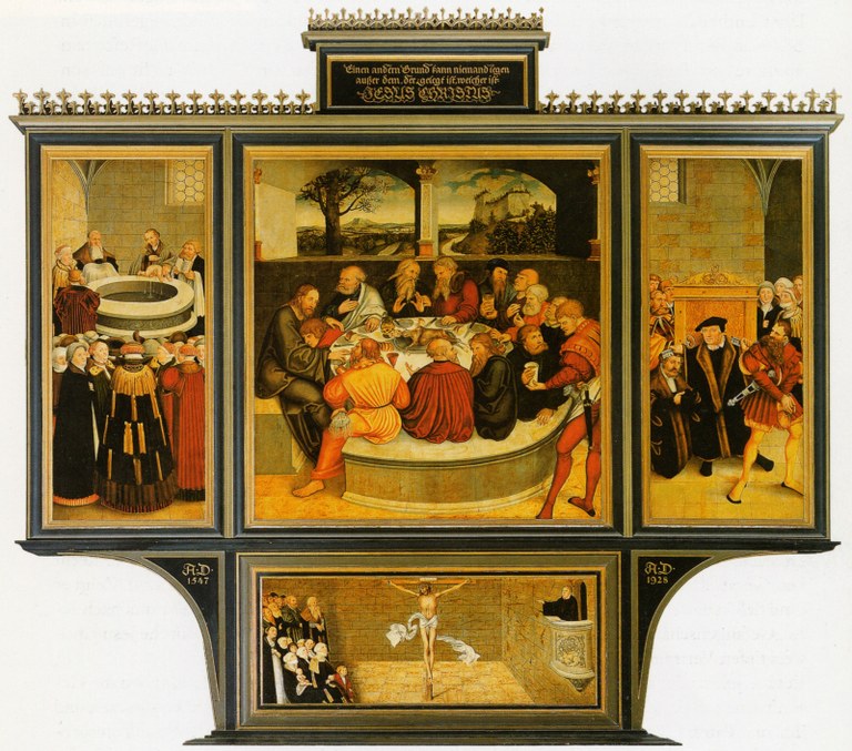 Lukas Cranach d.J., Wittenberger Stadtkirchenretabel, 1547.