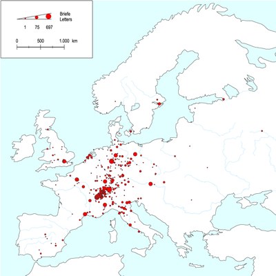 Hallers Korrespondenznetz während seiner späteren Zeit in Bern und Roche (1753-1777) IMG