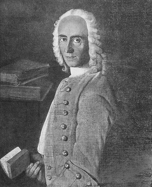 Johann Caspar Füssli (1706–1782), Portrait Johann Jakob Bodmer, schwarz-weiß Reproduktion eines Ölgemäldes, 18. Jahrhundert; Bildquelle: Brueschweiler, Carl (Hg.): Zürich: Geschichte, Kultur, Wirtschaft, Zürich 1933; wikimedia commons; http://de.wikipedia.org/w/index.php?title=Datei:Johann_Jakob_Bodmer_jung.jpg&filetimestamp=20061108224621. 