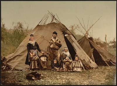 Samisches Familienbild um 1900