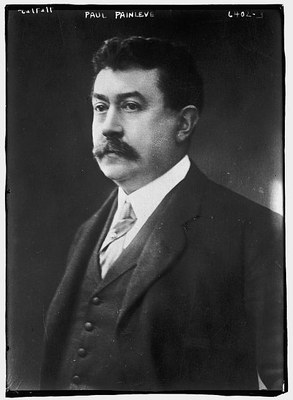 Paul Painlevé (1863–1933), schwarz-weiß Photographie, ohne Datum [vor 1933], unbekannter Photograph; Bildquelle: Library of Congress, George Grantham Bain Collection, http://hdl.loc.gov/loc.pnp/ggbain.38382.