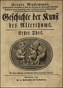 Geschichte der Kunst des Altertums, Titelblatt IMG