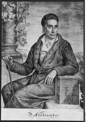 Portrait von David Friedländer (1750–1834), Radierung, Anfang 19. Jh., unbekannter Künstler; © Bildquelle: Bildagentur für Kunst, Kultur und Geschichte (bpk); Bildnummer 10008890. 