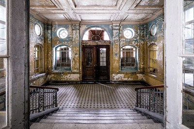 Innenansicht der ehemaligen Lungenheilanstalt Beelitz IMG