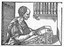 Unknown artist, Cicero writing his letters, woodcut, 1547. Source: Cicero: Epistulae ad familiares, printed by Hieronymus Scotus (alias Girolamo Scoto), Venice 1547, Wikimedia Commons, http://commons.wikimedia.org/wiki/File:CiceroEpistulaeAdFamiliaresVenice1547page329Detail.jpg