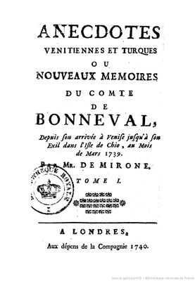 Anecdotes vénitiennes et turques 1740 IMG