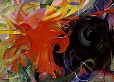 Franz Marc (1880–1916), Kämpfende Formen, 1914