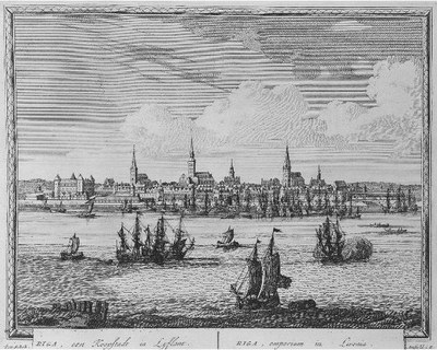 Riga, eine Handelsstadt in Livland, 1702 IMG