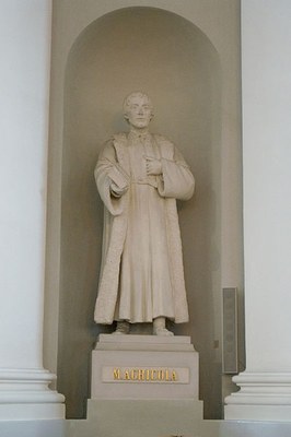 Ville Vallgren (1855–1940), Statue von Mikael Agricola (ca. 1510–1557), 1887, Farbphotographie 2009, Photograph: Fanny Schertzer; Bildquelle: Wikimedia Commons, http://commons.wikimedia.org/wiki/File:Mikael_Agricola.jpg?uselang=de.Creative Commons-Lizenzen Namensnennung-Weitergabe unter gleichen Bedingungen 2.5 generisch