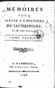 Mémoires pour servir à l'histoire du Jacobinisme (1798–1799)