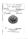 Institution au droict des françois 1607, Gallica IMG