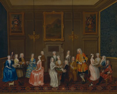 Charles Philips (1708–1747), Tea Party bei Lord Harrington